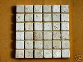 10 Travertine 36 Pc. Mosaic Tile Molds Make 100s 13&quot;x13&quot; Floor Paver, Wa... - £110.12 GBP