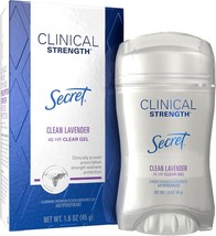 Secret Clinical Strength Clear Gel Antiperspirant &amp; Deodorant,1.60 oz - £21.52 GBP