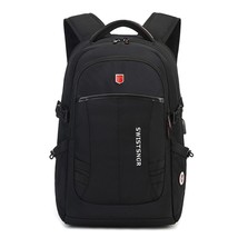 New Waterproof 17.3 Inch Laptop Backpack Men USB Charging Swiss Backpack Travel  - £90.43 GBP