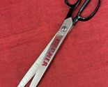 Clayton 12&quot; Sewing Steel Scissors Shears Vintage USA Right Hand Dress Ta... - $24.70