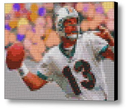 Miami Dolphins Dan Marino Lego Framed Mosaic Limited Edition Numbered Art Print - £15.09 GBP
