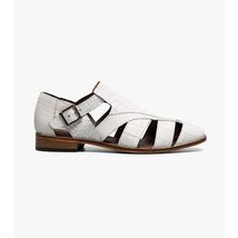 Stacy Adams Calandro City Summer Sandal White 25695-100 image 2