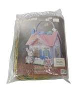 Bucilla Easter Bunny House Basket Cross Stitch 61235 &amp; Daisy Arch Tempta... - $2,436.09 MXN
