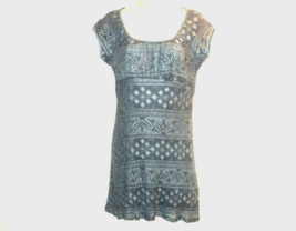 Cloud 8 Dress Women&#39;s Size 10 Blue-gray Crocheted Lace, Lined Vintage Ca... - £12.23 GBP