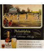 1949 Philadelphia Whiskey Advertisement Cricket Match Vintage Liquor DWTT3 - €25,92 EUR