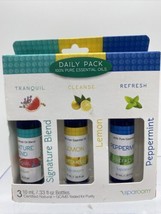 Sparoom Daily Pack 100% Pure Essential Oil Tranquil Cleanse Refresh Set 3pk 10ml - £7.85 GBP