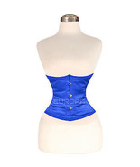 Under bust 3 layers Double Steel Boned Waist  Satin  corset 20+COLOURS - £23.88 GBP