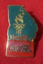 Coca-Cola  Atlanta 1996 Lapel Pin  State of Georgia - $4.46
