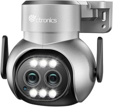 Dual Lens Security Camera Outdoor WiFi PTZ Camera IP Surveillance with 6... - $68.52