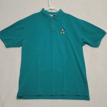 Disney Mens Polo Shirt Sz L Large Mickey Mouse Vintage 90s Short Sleeve - £22.27 GBP