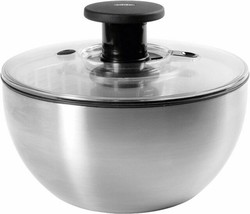 OXO Stainless Steel Salad Spinner Bowl Complete NIB New In Box Gift Quality - $1,017.23 MXN