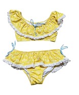 Wildling Well Dressed Wolf Girls Yellow Bikini Swimsuit Size 8 - $48.00