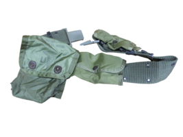 Vintage US Army Military Belt w/ First Aid Kit Pouch &amp; Other Pouches Vie... - $49.45