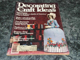 Decorating &amp; Craft Ideas Magazine September 1979 Cornhusk Dolls - $1.99