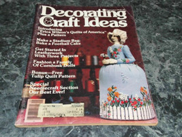Decorating &amp; Craft Ideas Magazine September 1979 Cornhusk Dolls - $37.88 MXN
