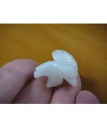 (Y-BIR-EA-505) Bald EAGLE gem White Quartz GEMSTONE carving eagles noble... - $12.33 CAD