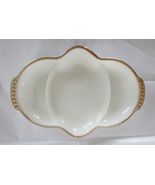 VTG Anchor Hocking Fire King Milk Glass 3 Section Divided Serving Dish G... - £12.54 GBP