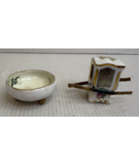 Vintage small trinket 2pc dish  MZ Austria &amp; Limoges Palanquin France - €24,35 EUR