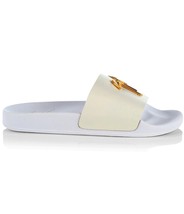 Giuseppe Zanotti Coldtone White Gold  Italy Flip Flops Slides Sz US 13 E... - £130.83 GBP