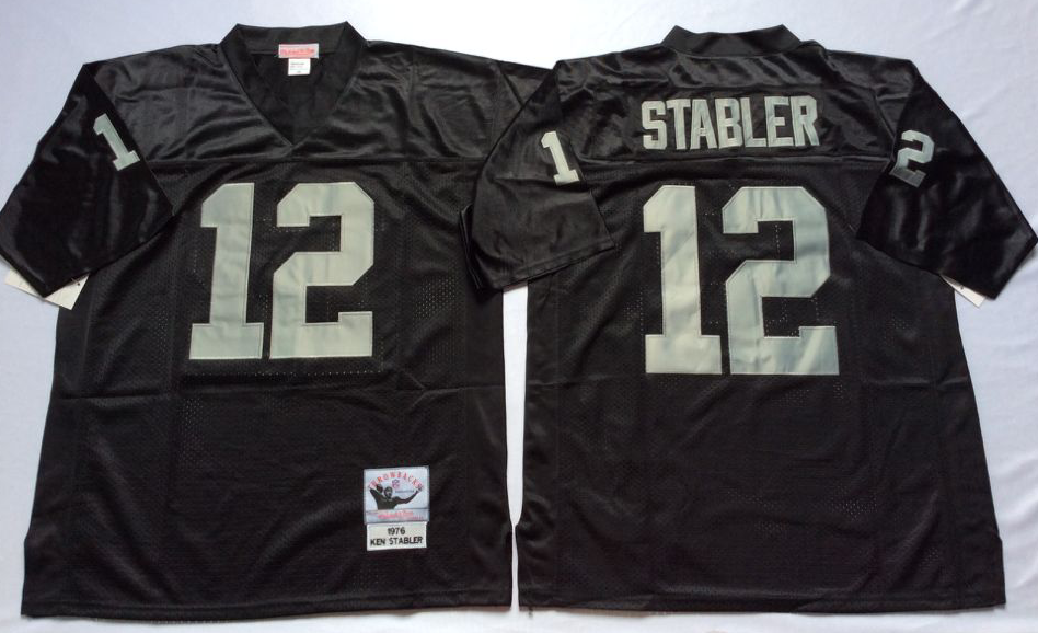 #12 Ken Stabler Black Jersey - $45.00