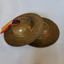 Tibetan Monastery Rolmo Peaceful Cymbals Medium Size 11&quot; - Nepal - £197.53 GBP