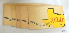 Set of 5 Wood Postcards Texas Unused 3.5 x 5.5&quot; - £11.96 GBP