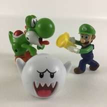 Nintendo Super Mario Bros McDonald&#39;s Toy  3pc Figure Boo Ghost Luigi Yos... - £15.76 GBP