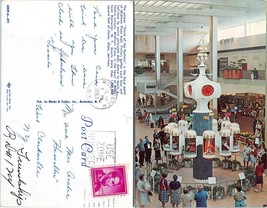 New York Rochester Mall Clock of the Nations Posted to NY in 1963 VTG Postcard - £7.36 GBP