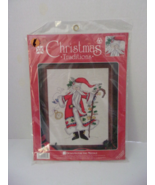 Designs for the Needle Father Christmas Traditions Cross Stitch Kit 1997 - $7.98