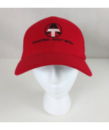 Flexfit Industrial Sheet Metal Red Embroidered Fitted Baseball Cap Size S/M - $16.31 CAD
