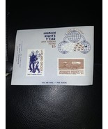 1969 Williamsburg stem club- Souvenir Sheet  Human Rights Year - $1.99