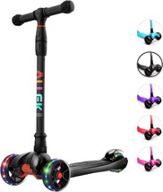 Allek Kick Scooter B02, Lean &#39;N Glide Scooter with Extra Wide PU Light-U... - £72.73 GBP