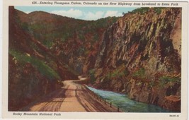 Rocky Mountain National Park Postcard Thompson Canon Colorado CO Loveland Estes - £2.36 GBP