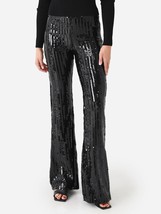 Rotate sequin flare pant in BLACK - £121.67 GBP