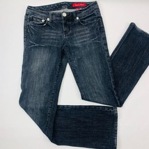 Seven7 Classic Flare Womens Jeans Size 28 Black Denim - $23.74