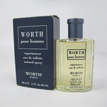 WORTH Pour Homme by Worth 100 ml/ 3.3 oz Eau de Toilette Spray VINTAGE - £94.60 GBP