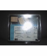 STAMPIN UP NOTEWORTHY WOOD STAMP SET OF 9 STAMPS NEW - $42.60 CAD