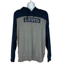 Levi&#39;s Men&#39;s Large Hooded Sweatshirt Dress Blues/Steel Grey - $18.50