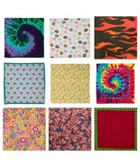 4 Pack Various Printed Bandanas 22x22 Various Styles! - £6.78 GBP