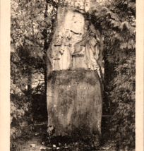 c1910 Way of the Cross Station I Carved Stone Benoite-Vaux France Postcard - £15.65 GBP