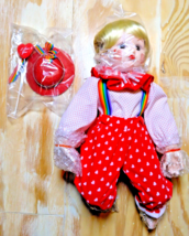 Knowles Dolls The Littlest Clowns &quot;SMOOCH&quot; Porcelain Clown By Mary Trett... - $27.61