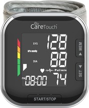 Care Touch Platinum Black Wrist Blood Pressure Cuff Monitor, Automatic Wrist BP  - £41.55 GBP