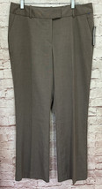 Worthington Womens Pants 14 Modern Fit Trousers Leg 35x31 Coffee Beige Brown NEW - £26.94 GBP