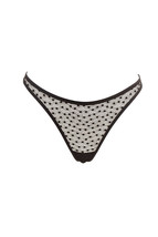 L&#39;agent By Agent Provocateur Womens Thongs Sheer Printed Black Size S - £33.97 GBP