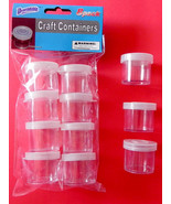 CRAFT CONTAINERS Mini  Plastic Storage  Jewelry Beads Drugs Pill - £4.65 GBP
