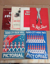 Vintage 6 Pieces 1940s Theatre Film Ballet Programs Radio City Music Hall - £58.15 GBP