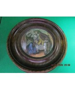 Antique Miniature Framed Continental Porcelaine Wall Decor Plate - $2,280.52 MXN