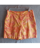 Cherokee Womens Skort Floral Peach Orange Size 8 Skirt Summer Picnic Tra... - £8.65 GBP