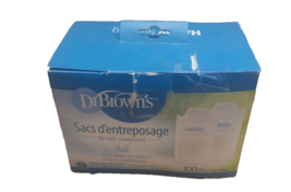 Dr. Brown&#39;s Breastmilk Storage Bags 100 6oz Bags OPEN/DAMAGED BOX - £9.92 GBP