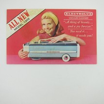 Postcard Advertising Electrolux Vacuum Model 1205 Blonde Woman Vintage 1960&#39;s - £4.69 GBP